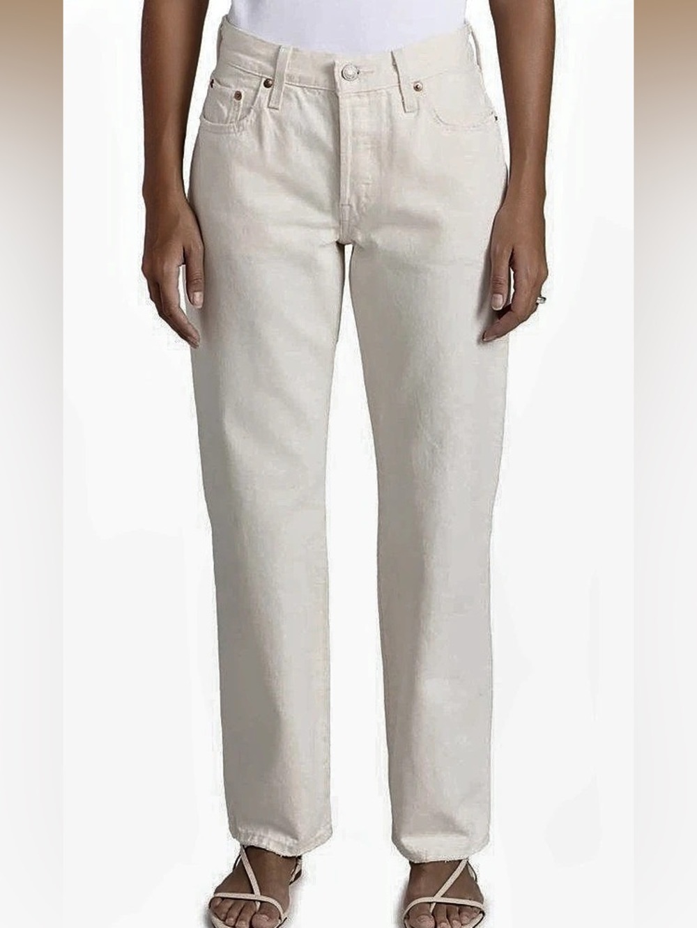 Levi's 501 Original Women's Jeans in Cream